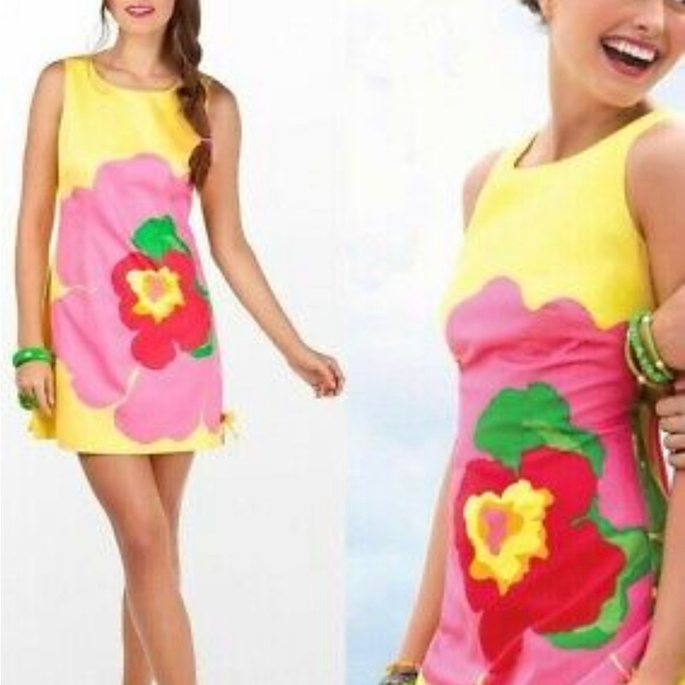 Lilly Pulitzer Delia Shift Starfruit Lottie Dottie